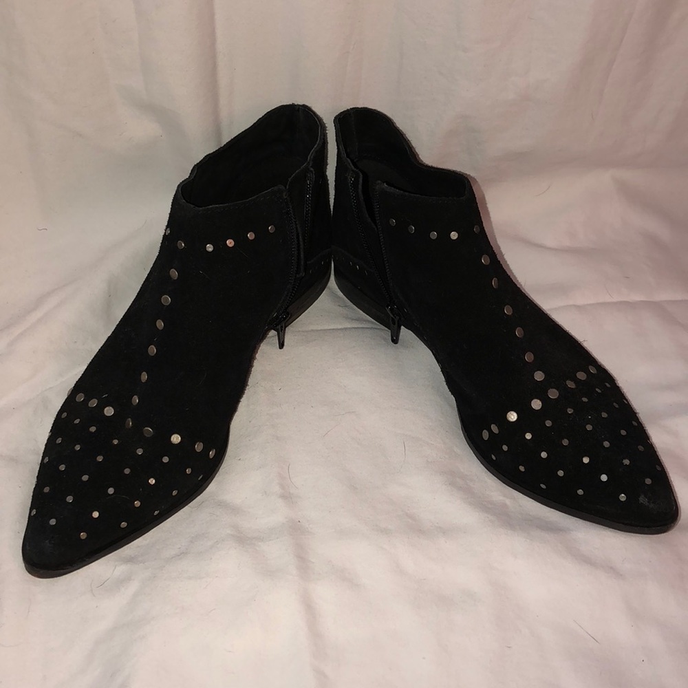Free People Suede Bootie.  Silver stud detail